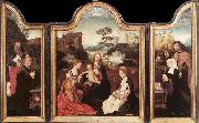 unknow artist Virgin and Child with St Catherine and St Barbara oil painting reproduction